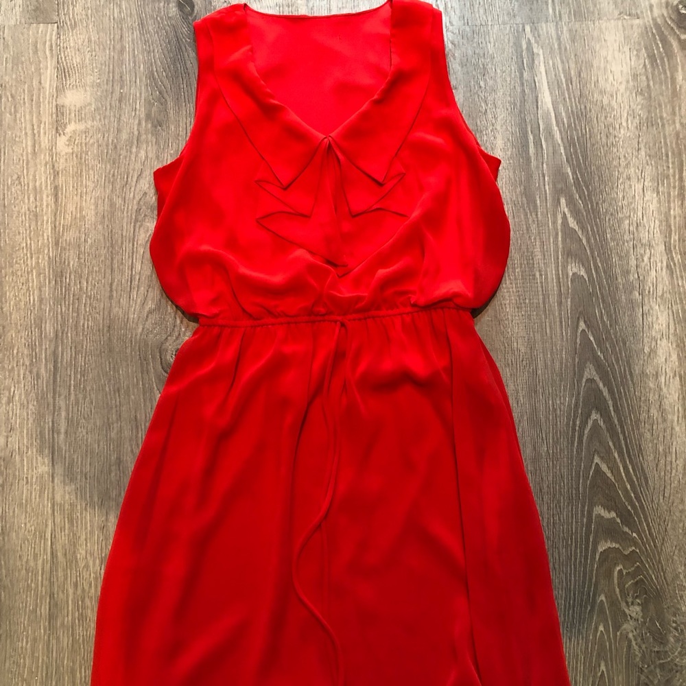 red dress